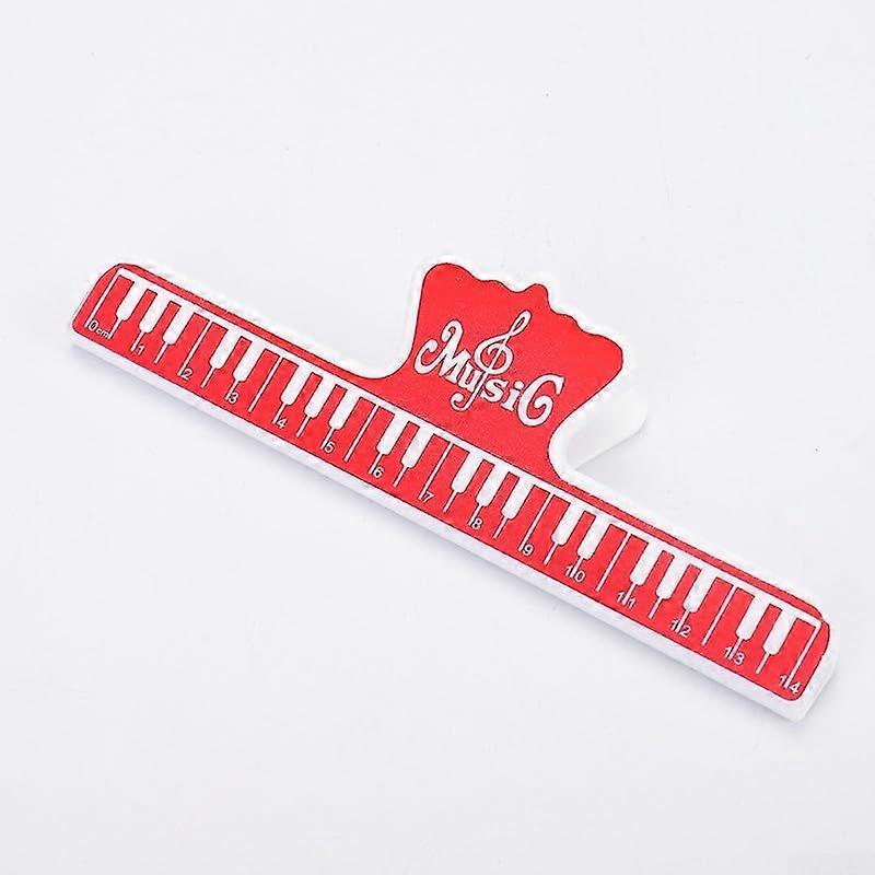 Compact Music Page Clips for Instrument Practice, Red Color, Ideal for Sheet Music Holding, Easy to Use