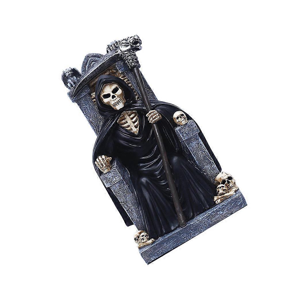 Skull Figures Ornaments Home Decoration Resin Material Clear Lines 9.1×4.7×4.7in 1Pc