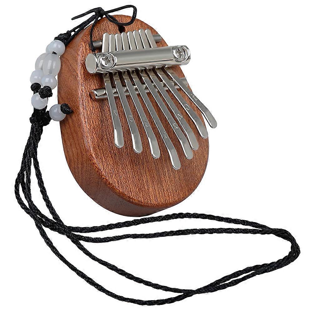 Mini Kalimba Finger Piano Pendant Thumb Instrument for Beginners, Portable Solid Keys Musical Accessory for Travel