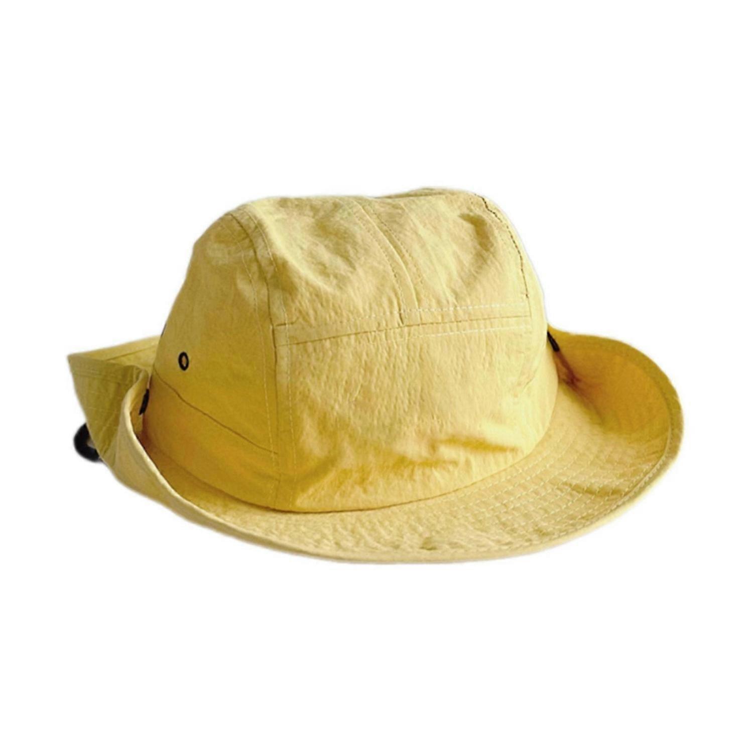 Kids Quick Drying Drawstring Fisherman Hat For Girls Kids Versatile Drawstring Adjustable Hat Quick