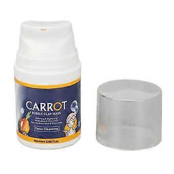 Carrot Facial Mud Mask Dense Bubble Exfoliating Oil Control Skin Brightening Clay Mask 60ml