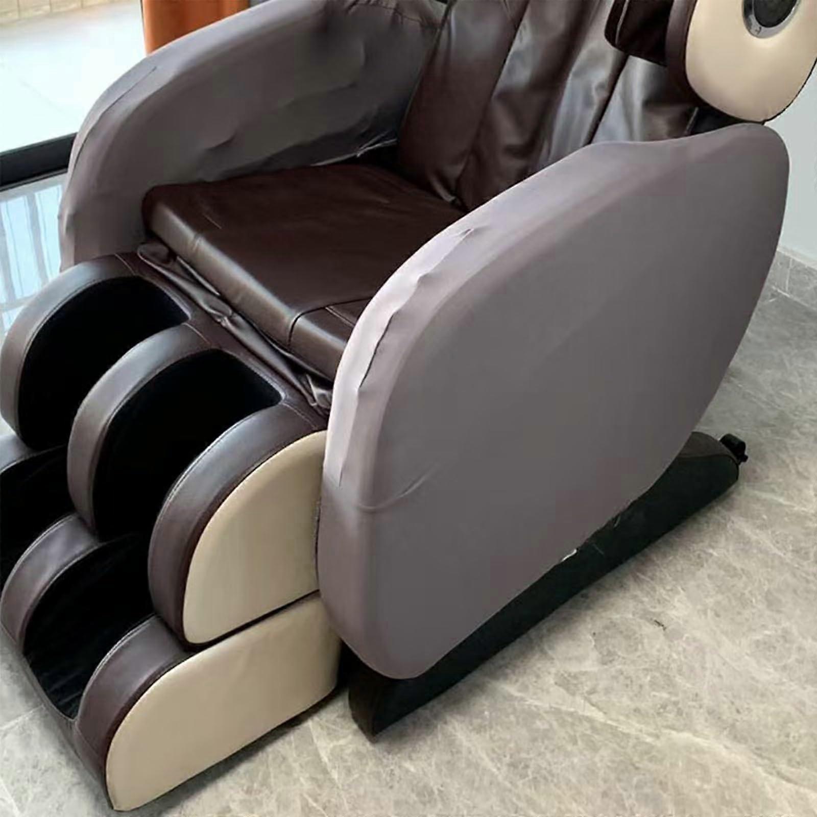 Washable armrest covers for massage chairs, 2piece fabric covers (Gray, Full Package).