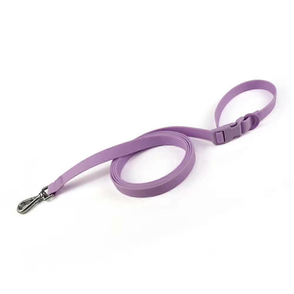 Pet Collar with Adjustable Quick Release Buckle for Small Medium Large Dogs, Light Purple, Medium Size, Durable Material