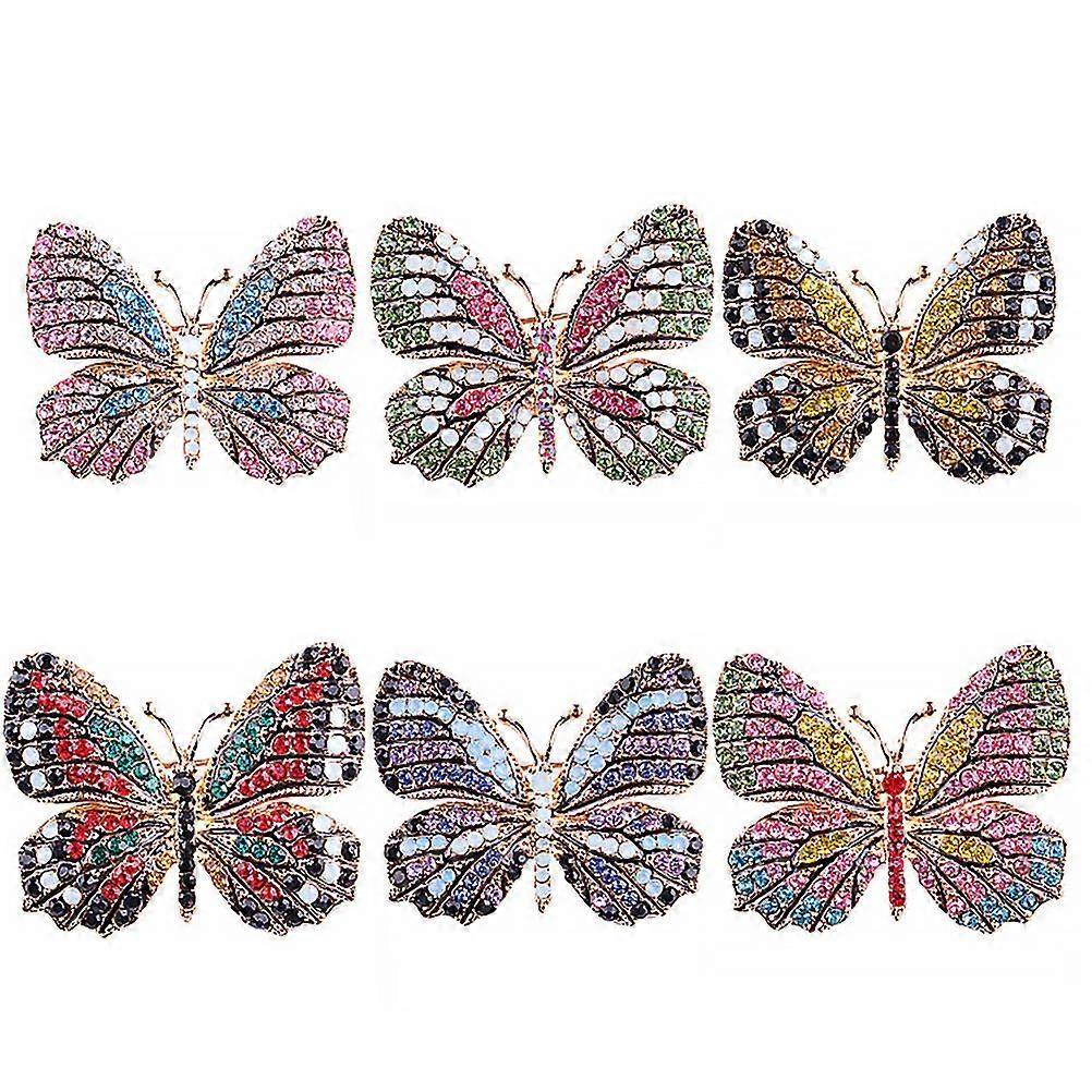 Alloy Decorative Brooch Accessory for Clothing Assorted *4.5*2CM 6Pcs