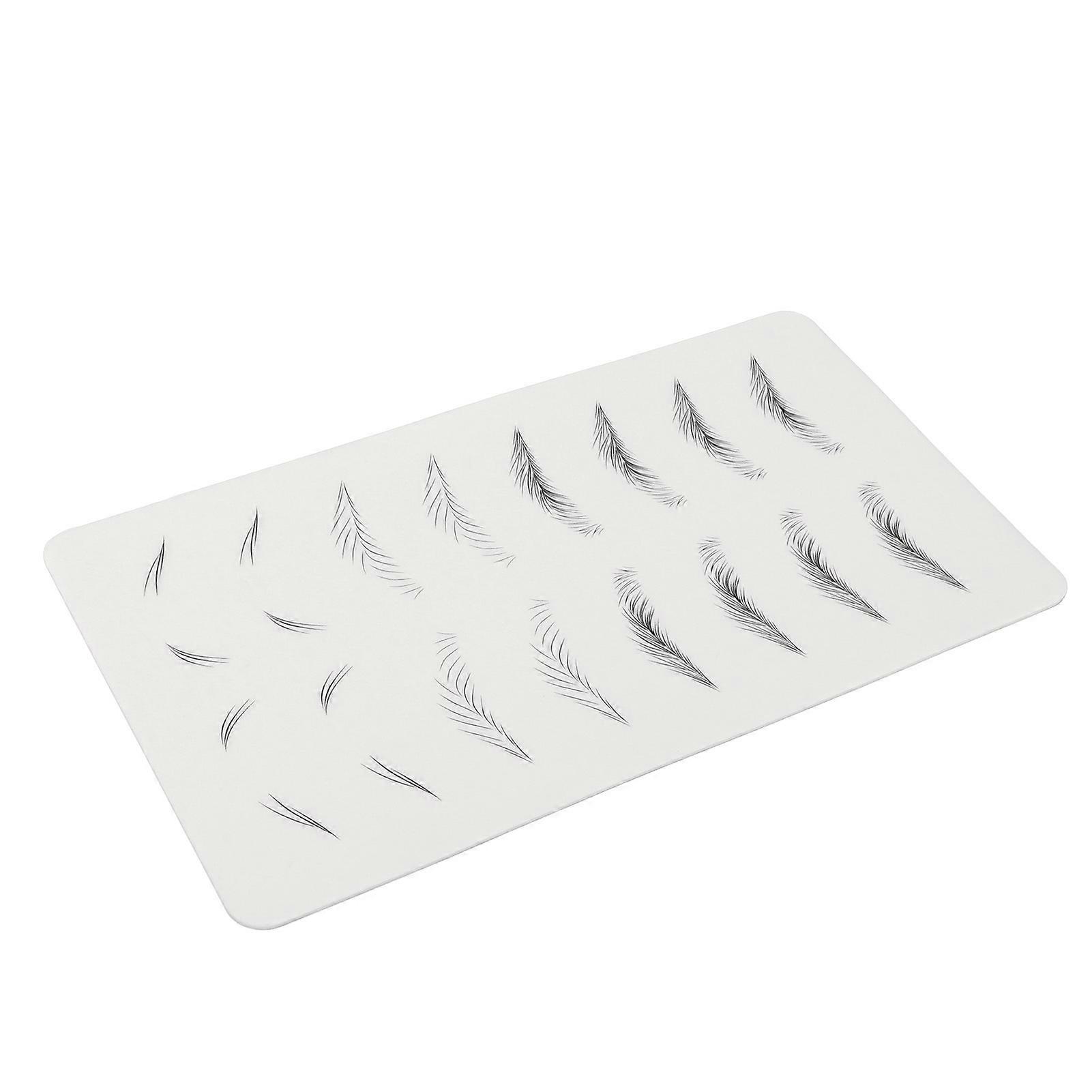 Microblading Practice Skin Inkless Wide Eyebrows Microblading Training Sheet for Beginner 03
