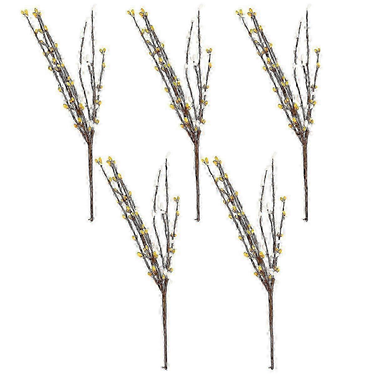 Cream Colored Artificial Berry Stems for Easter - Decorative Sprays for Centerpieces & Festive Decor