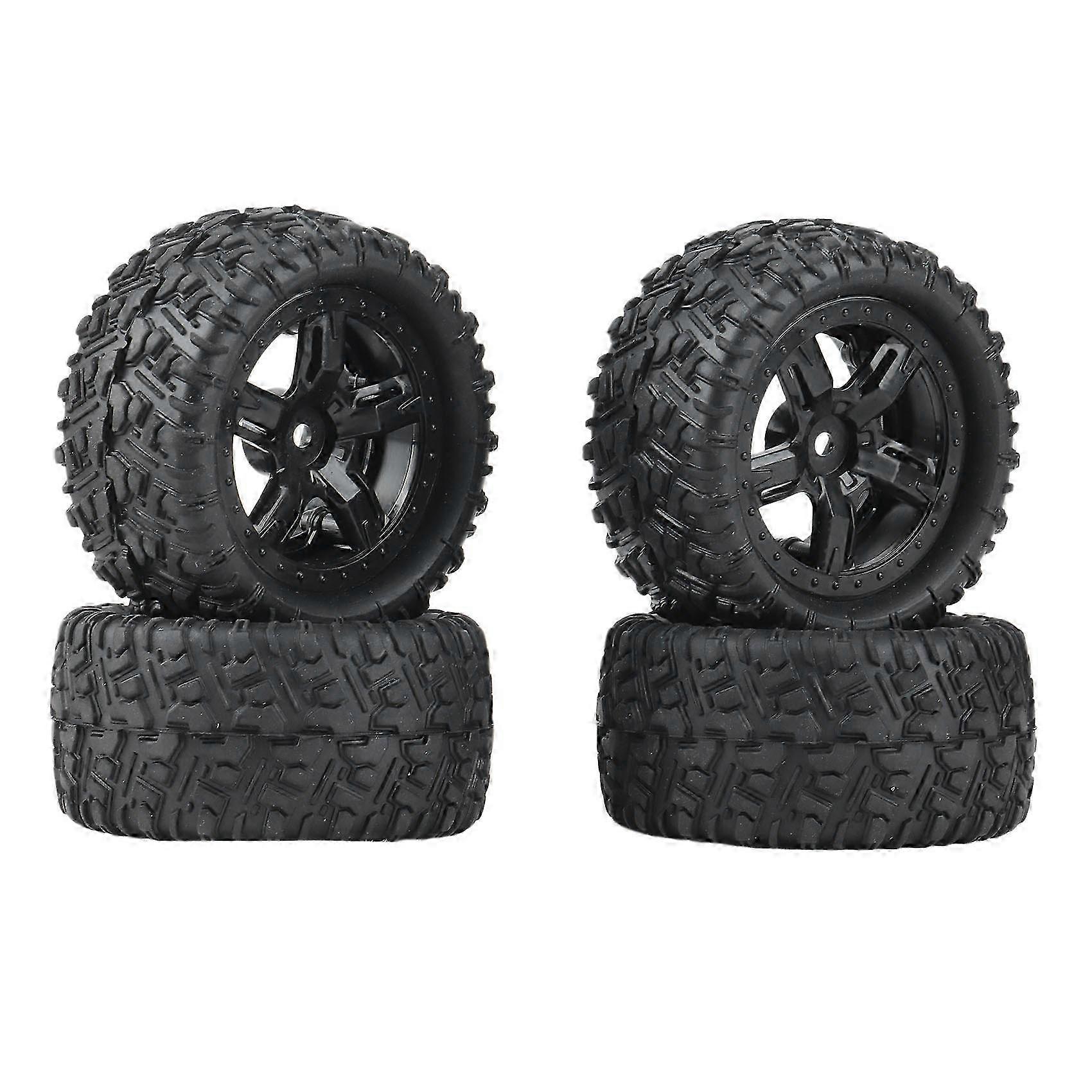 4Pcs Rubber Tires for Hobby Smax - Tyre Wheels P6973 for Improved Traction & Performance