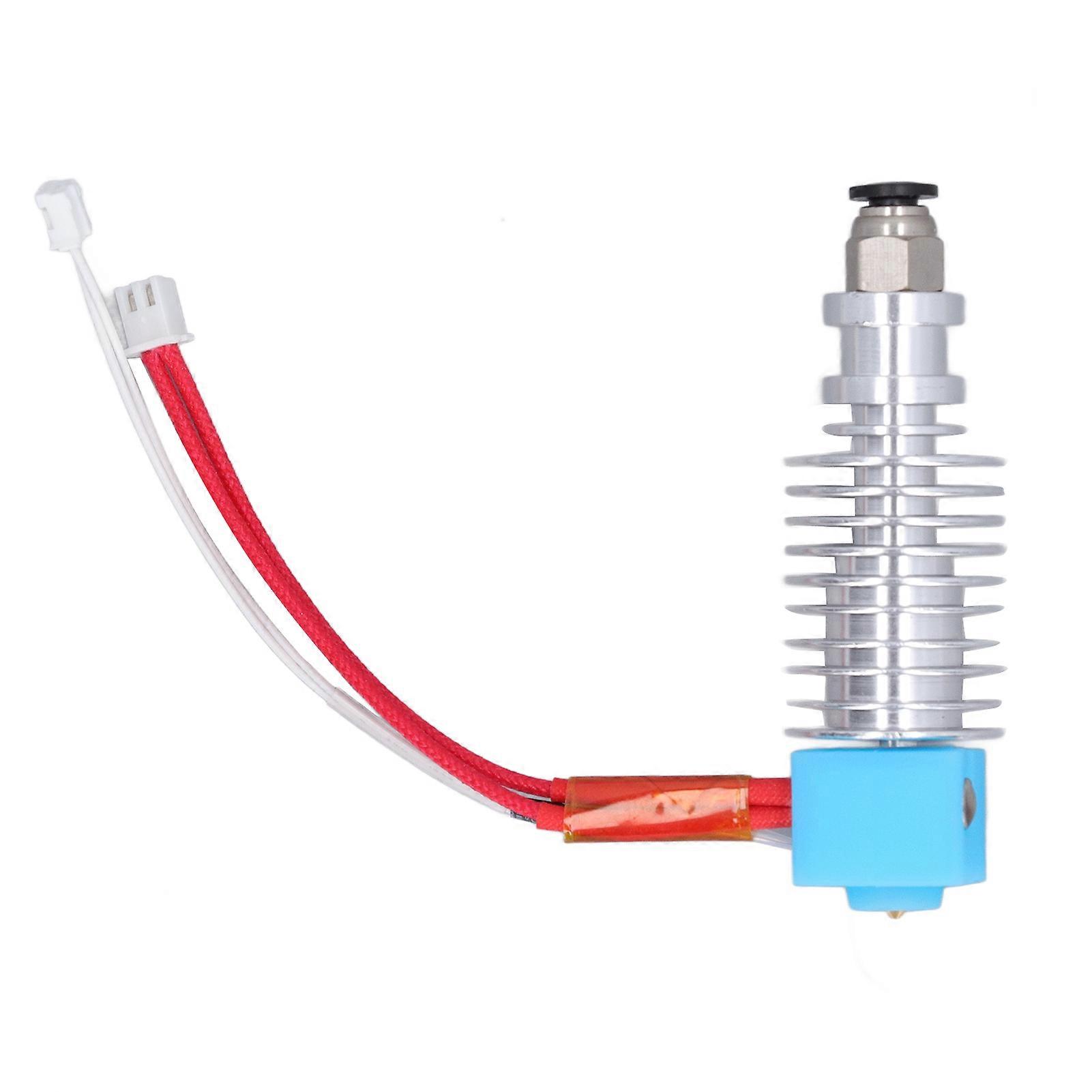 Hot End Extruder Print Head Set with Silicone Cover Feed Smoothly 3D Printer Extruder Print Head Replacement 40W DC24V