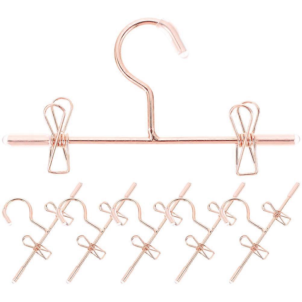 Simulation Mini Hangers Doll Garment Hangers Display Doll Clothes Childrens Toys Space Saving Hangers 6Pcs