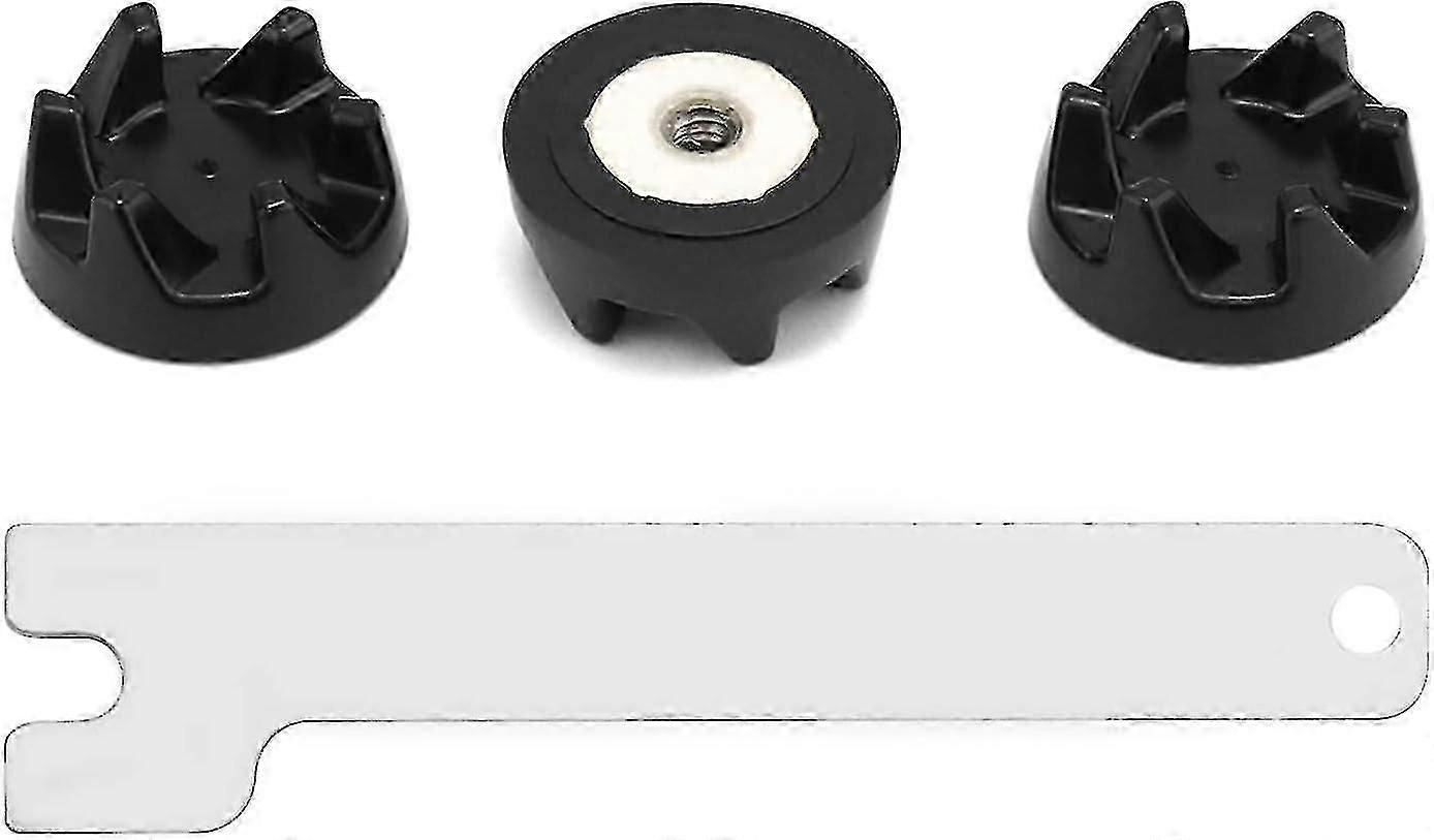 New Models 2024,3 Pcs Replacement Blender Rubber Coupler Gear Clutch with Spanner, Compatible with KitchenAid
