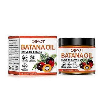 Rauwe Batana Olie voor Haargroei Biologisch,100% Pure Batana Olie Haarmasker Herstelt Droog, Beschadigd, Gespleten Haar, Voorkomt Haaruitval, Versterkt & Voedt voor
