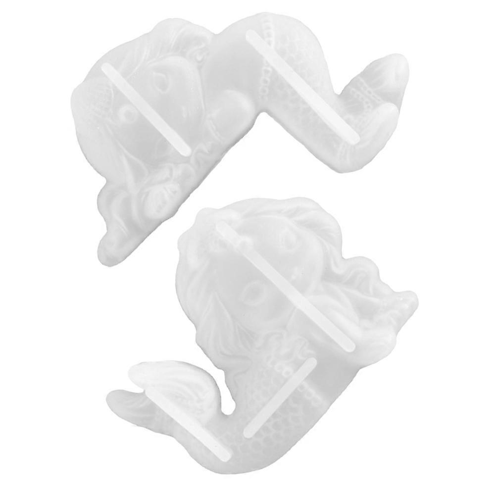 It looks like you're referring to a product listing for **"2pcs Mermaid Molds Crystal Epoxy DIY Silicone Moulds"** — likely used for crafting with