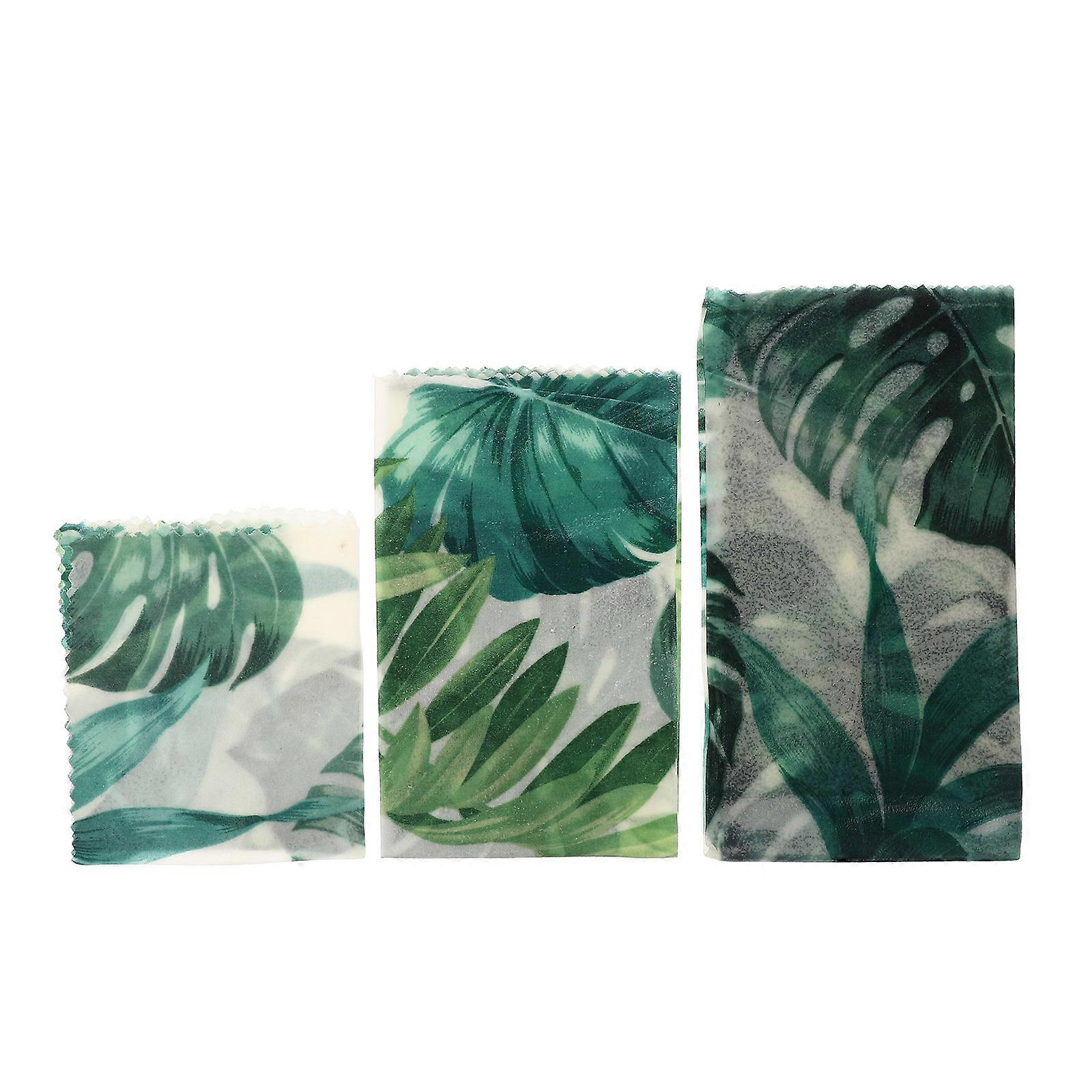 Beeswax Paper Food Wraps Airtight Seal For Home Users Environmentally Conscious Consumers 3Pcs