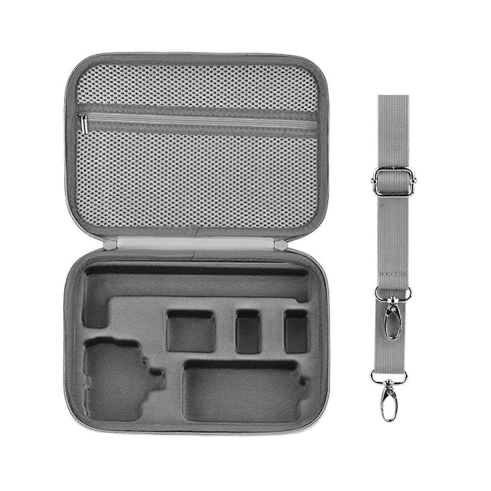 Portable Shoulder Bag Case for Action 5 Professional Shockproof Storage Box Organiser Pouch with Adjustable Strap Gray Multicolor