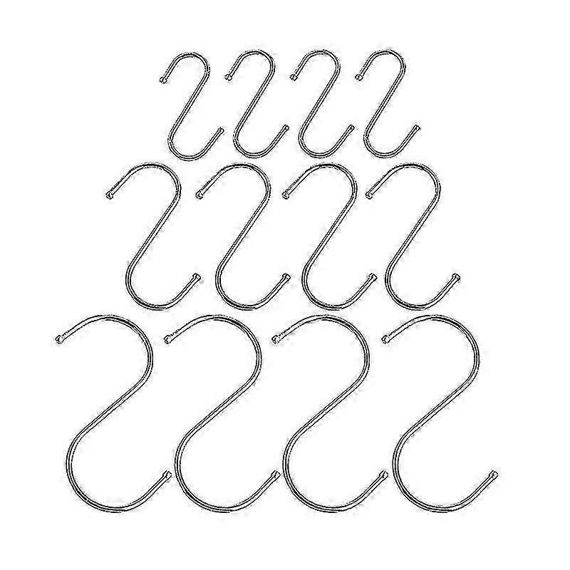 12pcs Storage Hooks, S-shaped Hook SZRH AC-