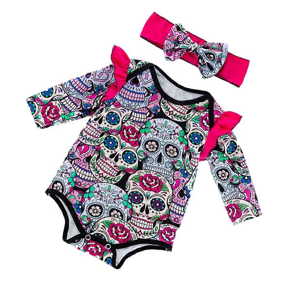 Baby Girl Clothing Jumpsuit Red Size 80 Cotton Photo Props 1Pack