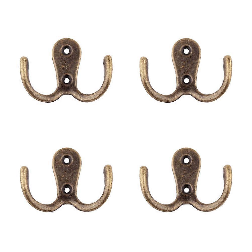 Metal Towel Hook Curve Shape Wall Accessories Bronze Zinc Alloy 10Pcs
