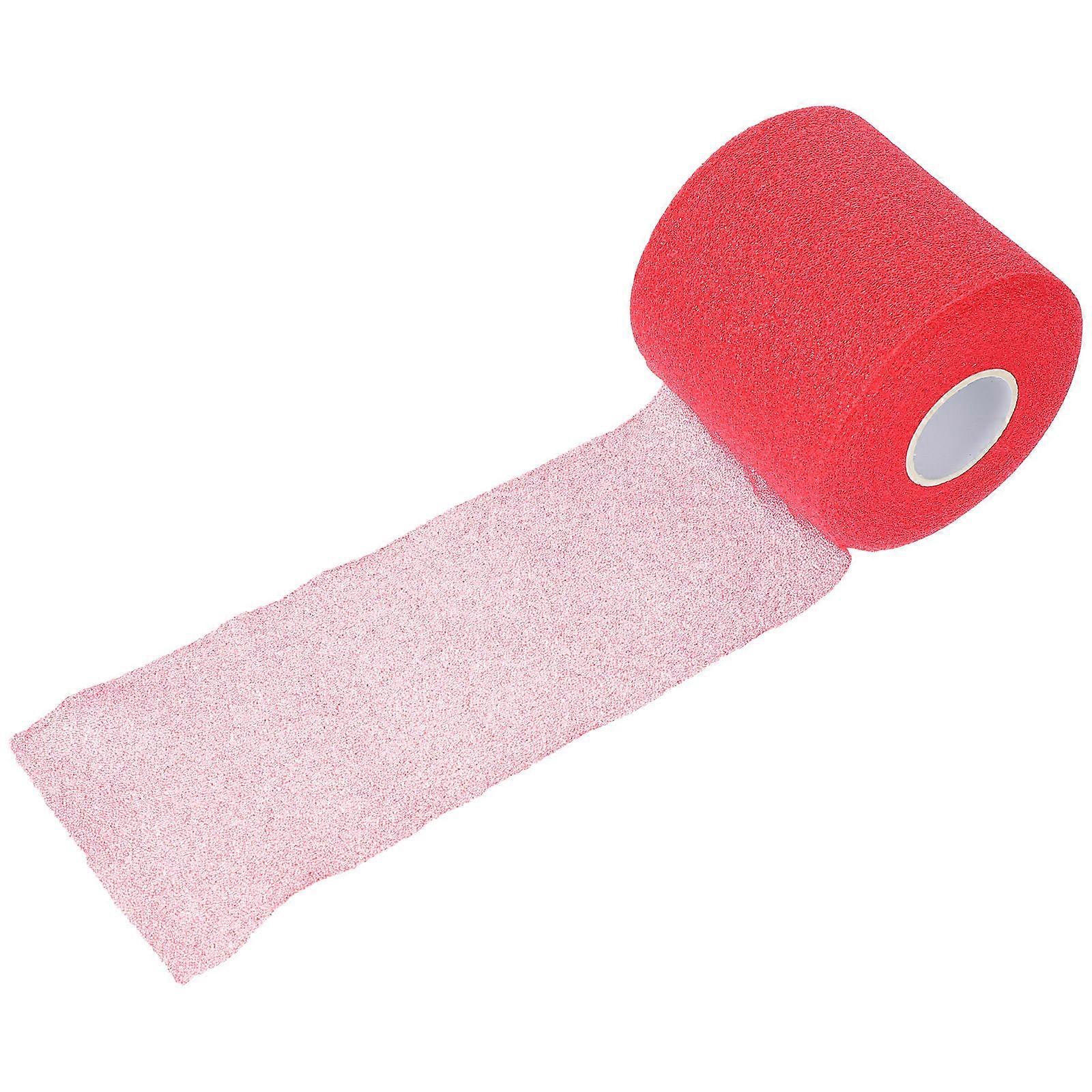 Red Sponge Athletic Wrap for Wrapping Comfortable and Durable Essentials for Sports and Outdoor Activities 1 Roll