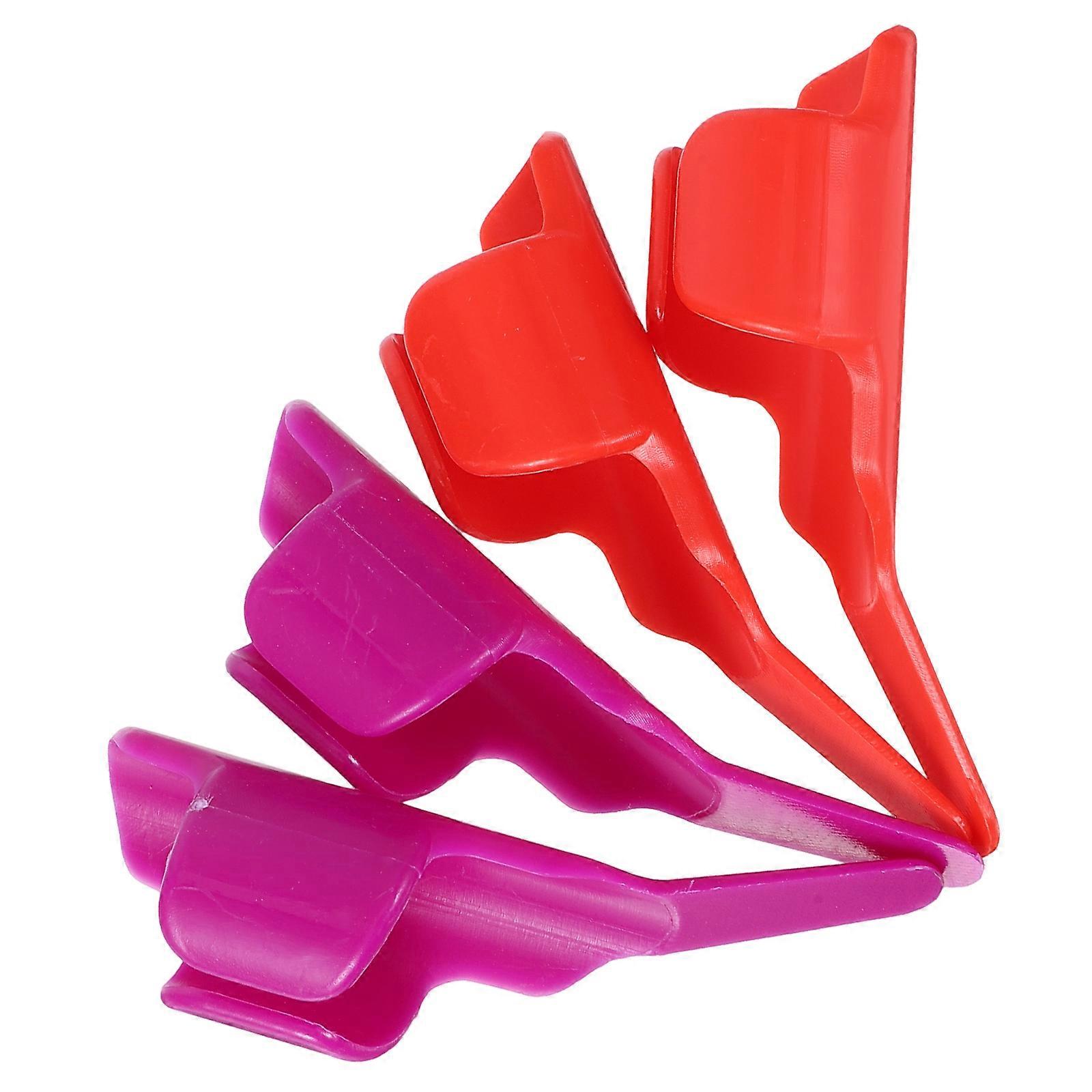 MLINS 4pcs Fingerthing Thread Controller Awl Fabric Pusher DIY Sewing Tools Sewing Fingerthing Pusher