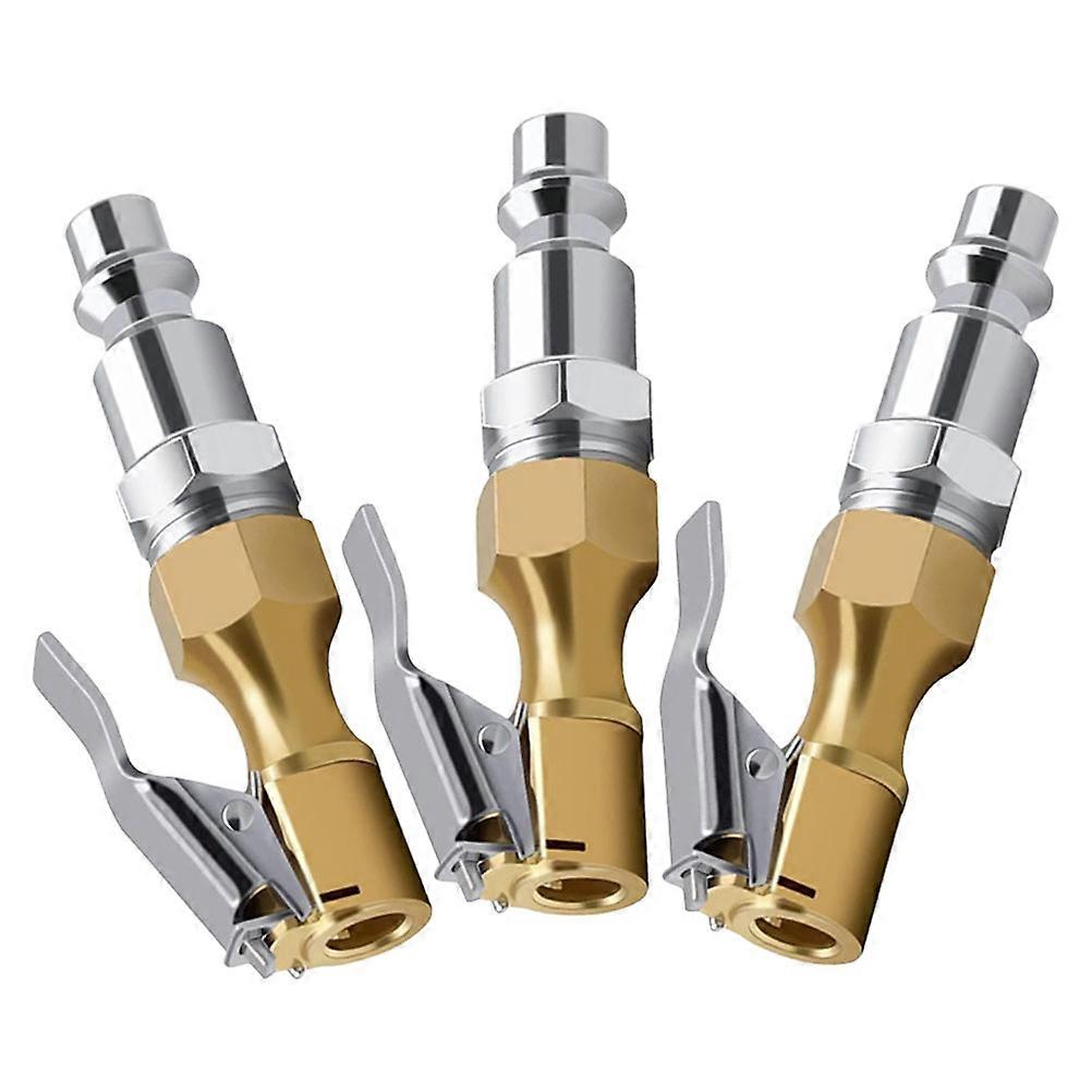 Quick Connect Tire Inflation Nozzle For Swimmers 3Pcs Metal Compact Replacement
