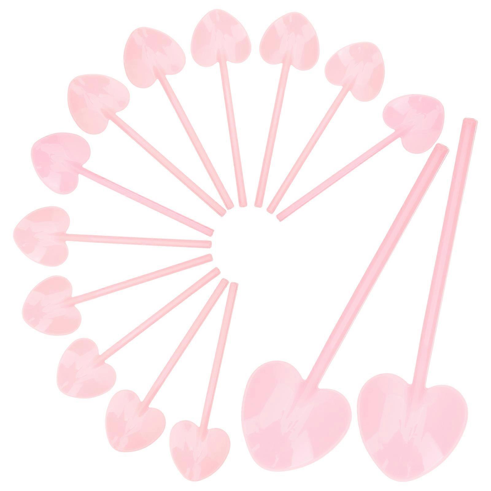 100pcs Heart Shaped Mini For Jars Small Espresso Soup Muffint