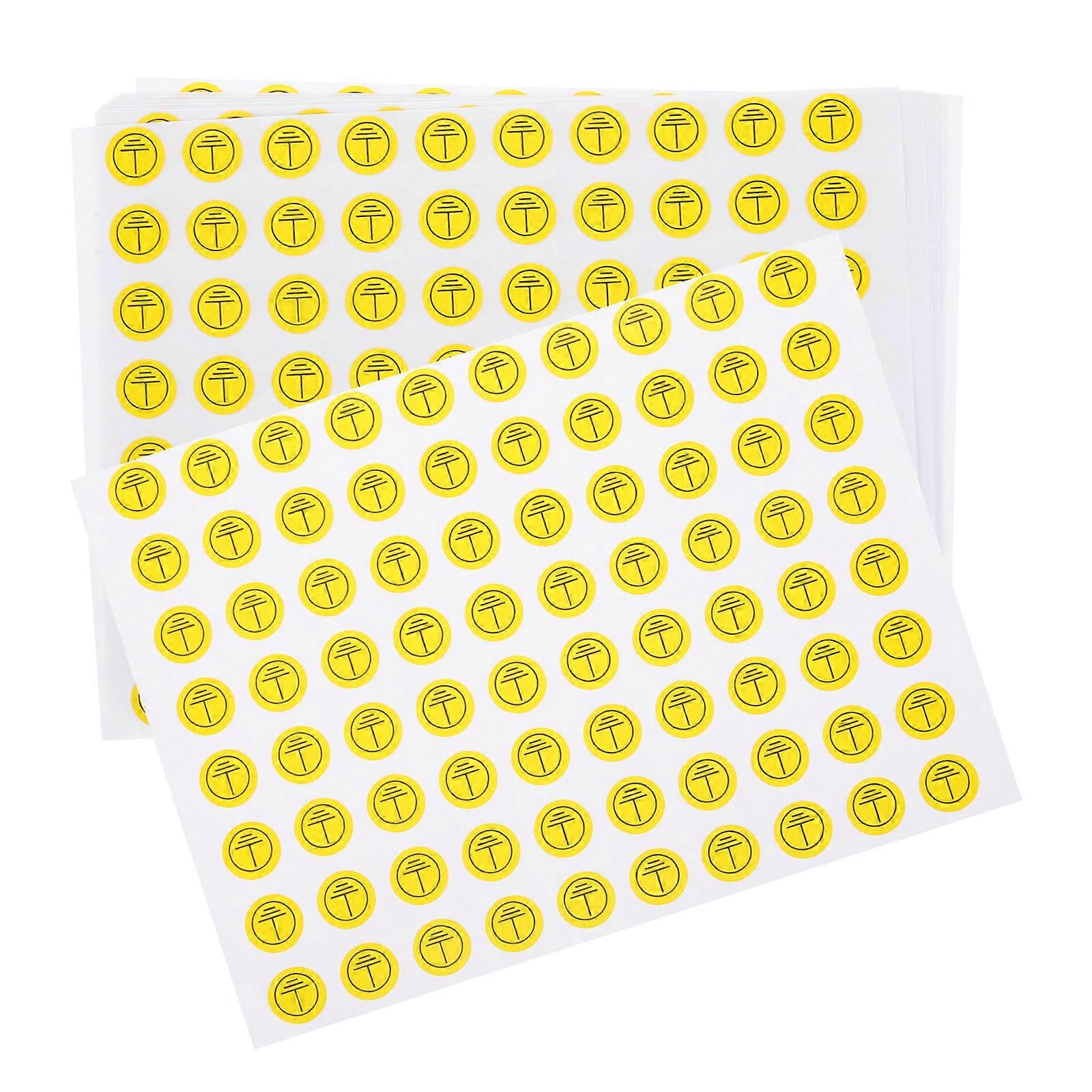 800pcs Grounding Symbol Signs Stickers Protective Ground Warning