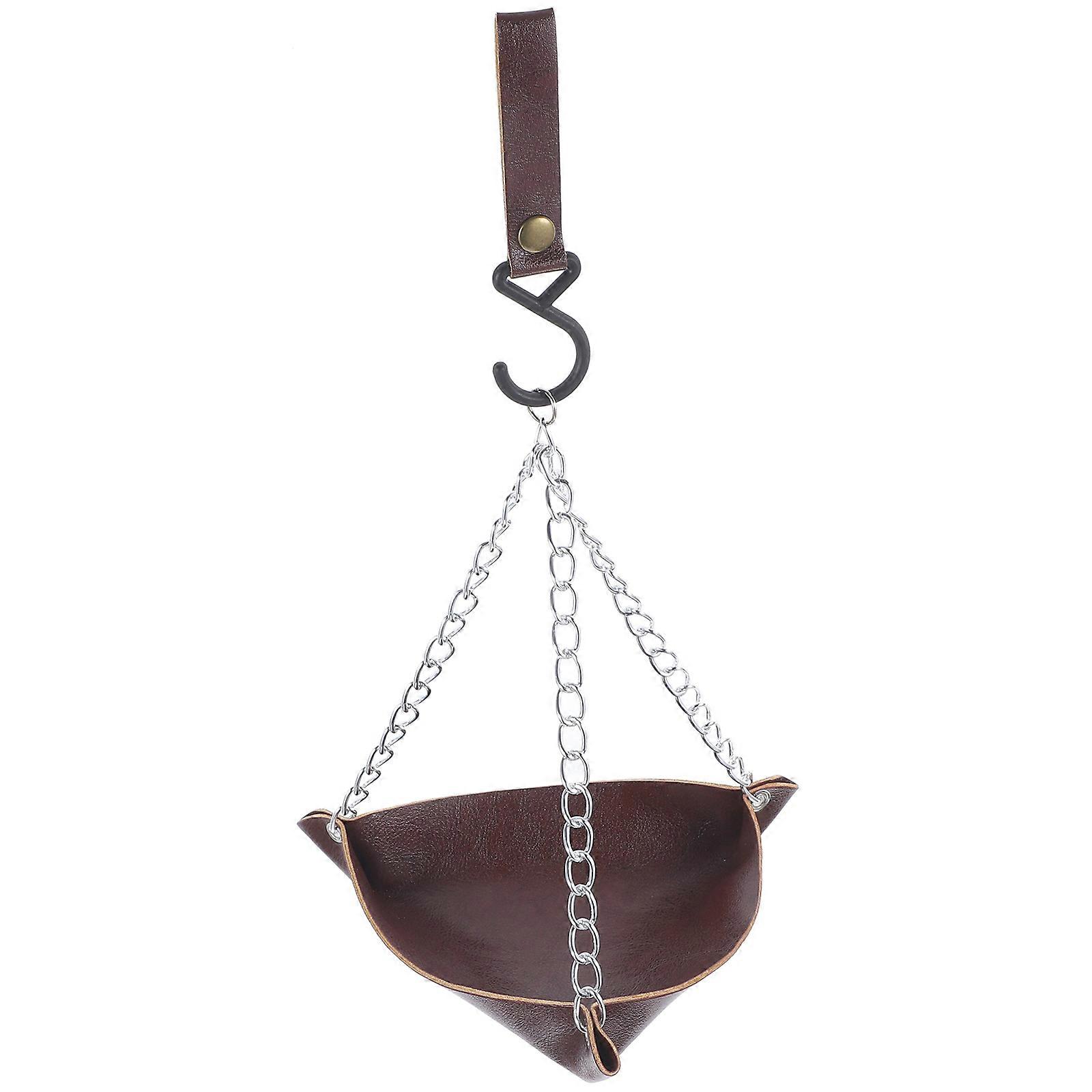 Convenient Bird Hanging Feeder Tray Design Bird Fodder Organizer Outdoors Hanging Bird Feed Swing