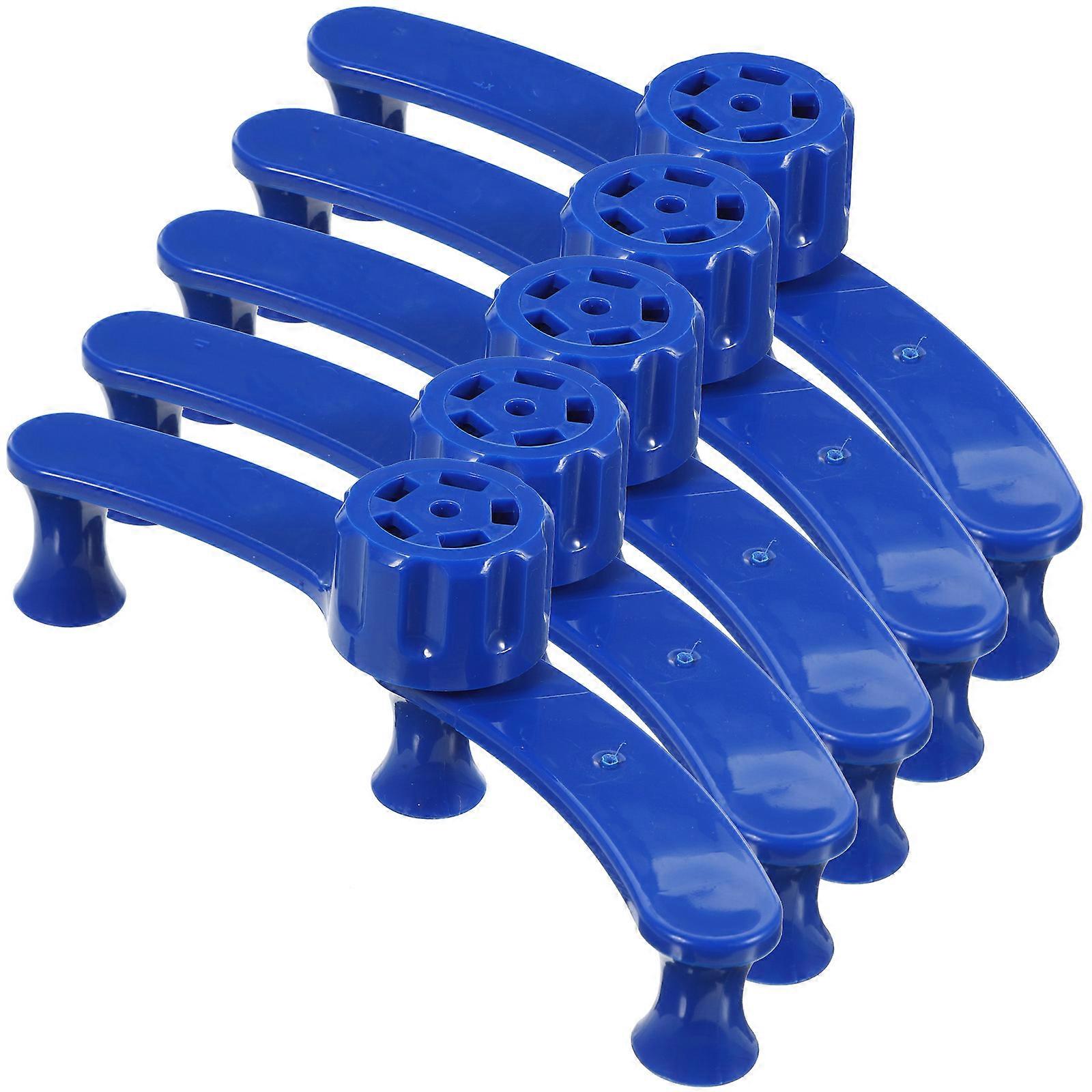 Blue Plastic Plant Support Clips for Garden Use, Durable Bender for Climbing Plants, 5 Pcs