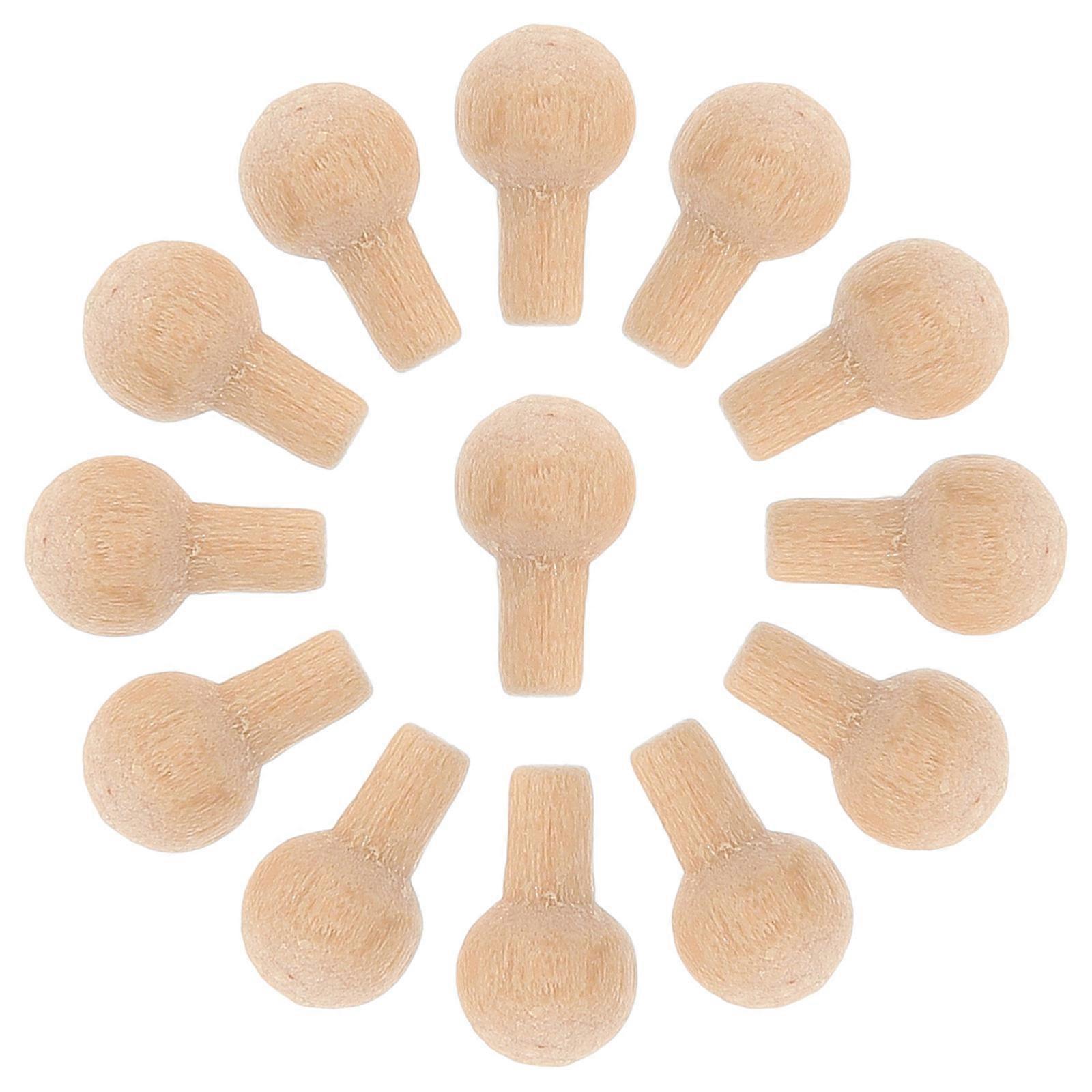 Miniature Furniture Knobs Dollhouse Handles For Creative Applications Khaki Color 0.20X0.12X0.12in Size Easy Installation 50Pcs
