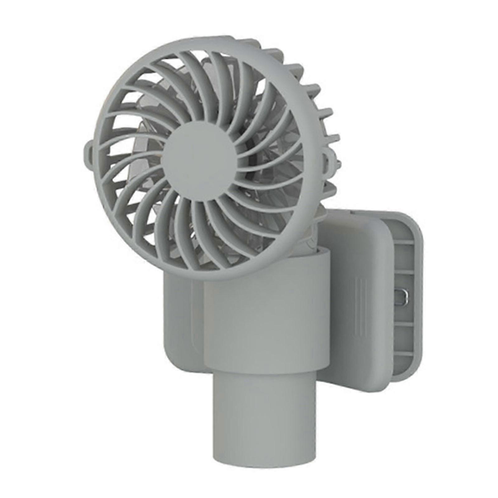 Clip On Cooling Fan Desktop Fan Convenient Small Umbrella Fan 1000mAh Desk Fan Small Table Fan Suitable for Camping  Ice Green