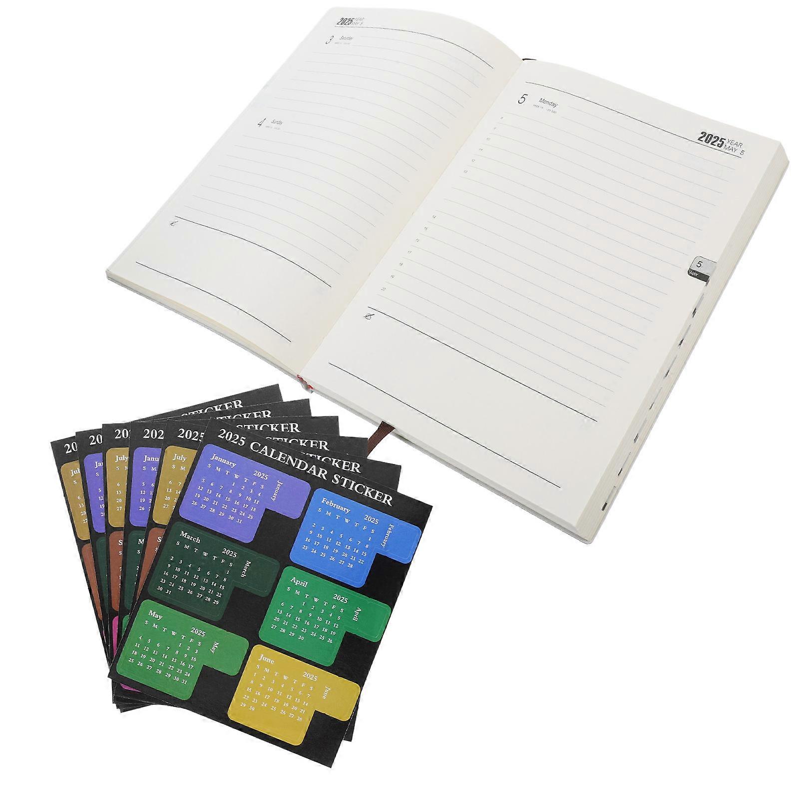 Academic Planner Notebook Daily Organizer Monthly Tabs Cover Convenient Notebook for Home Office Students