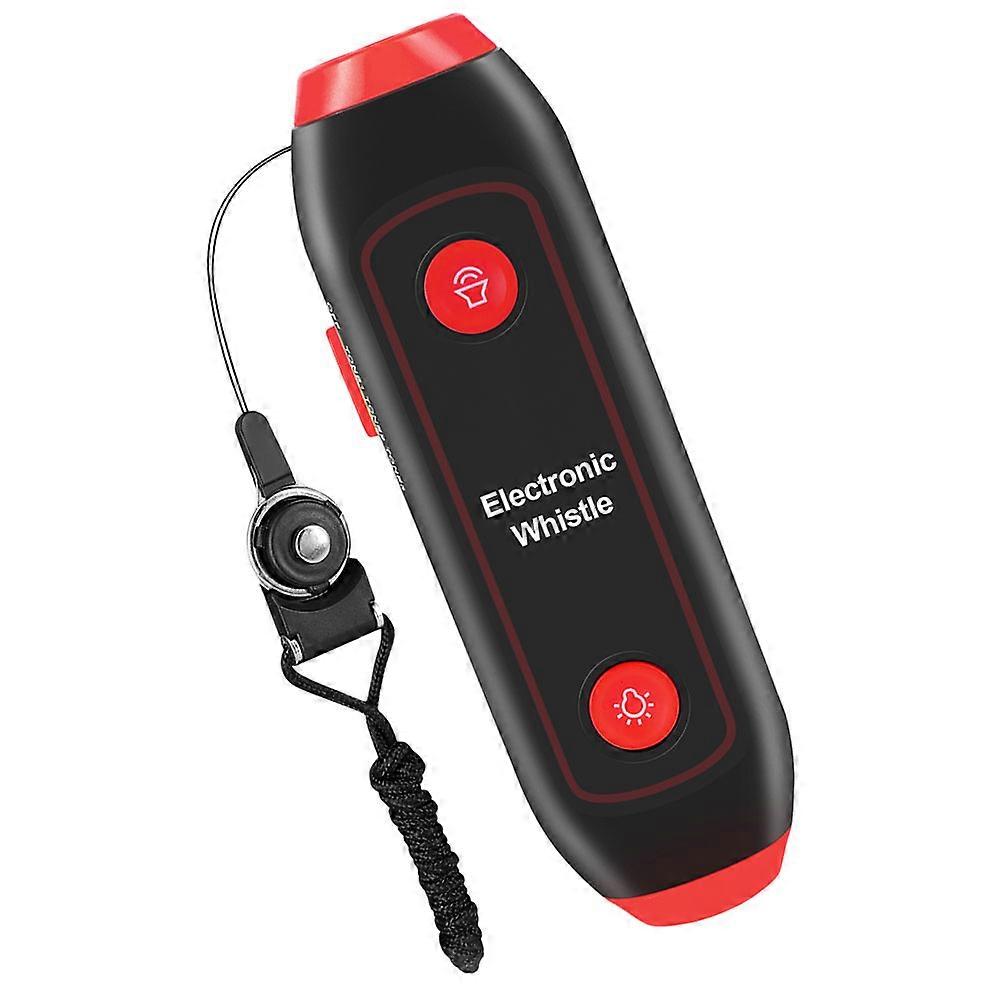 High Volume Electronic Whistle 3 Tones For Self-Defense Emergencies Red ABS 1Set