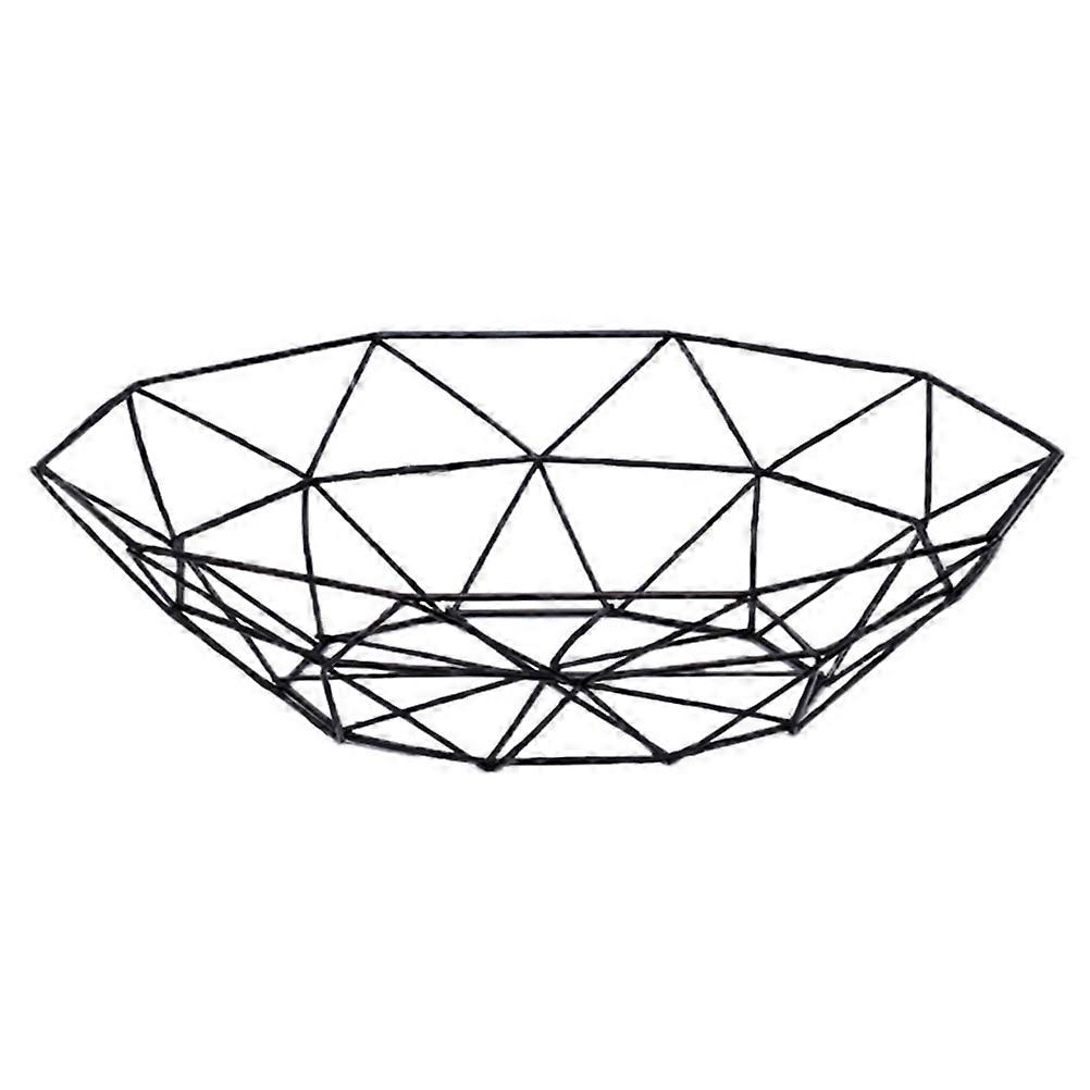 Black Iron Drain Basket for Kitchen Storage Use and Practical MultiPurpose Container 1PC Size S