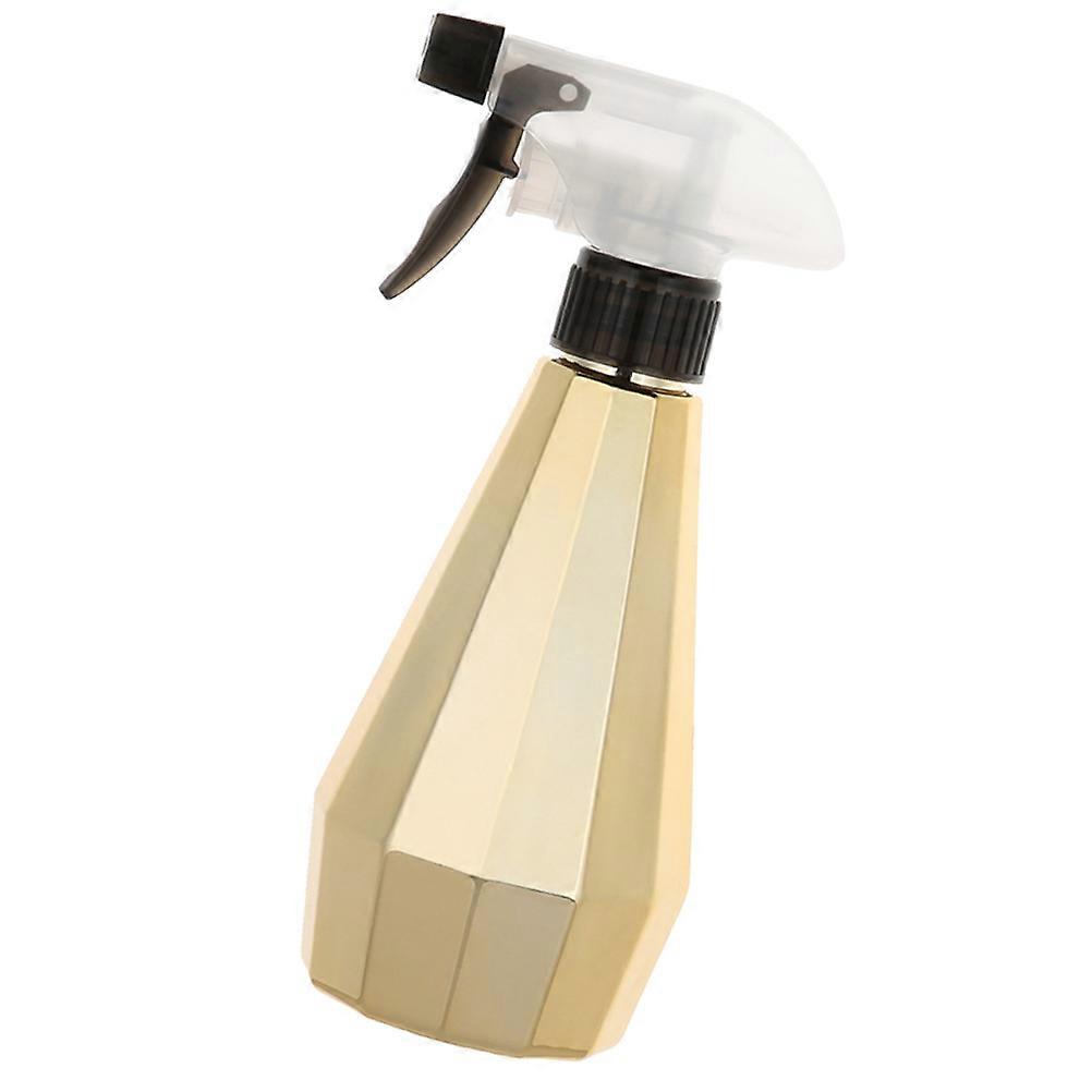 Multipurpose Spray Bottle with Press Pump Atomiser for Home Salon Use – Durable, Easy to Use for Water, Cleaning, Aromatherapy – Golden Finish