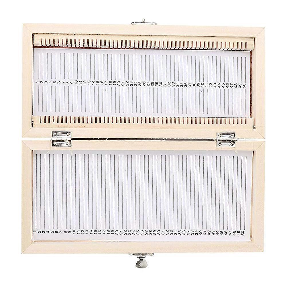 Wooden Storage Box for 50 Slot Plant Specimen Slides