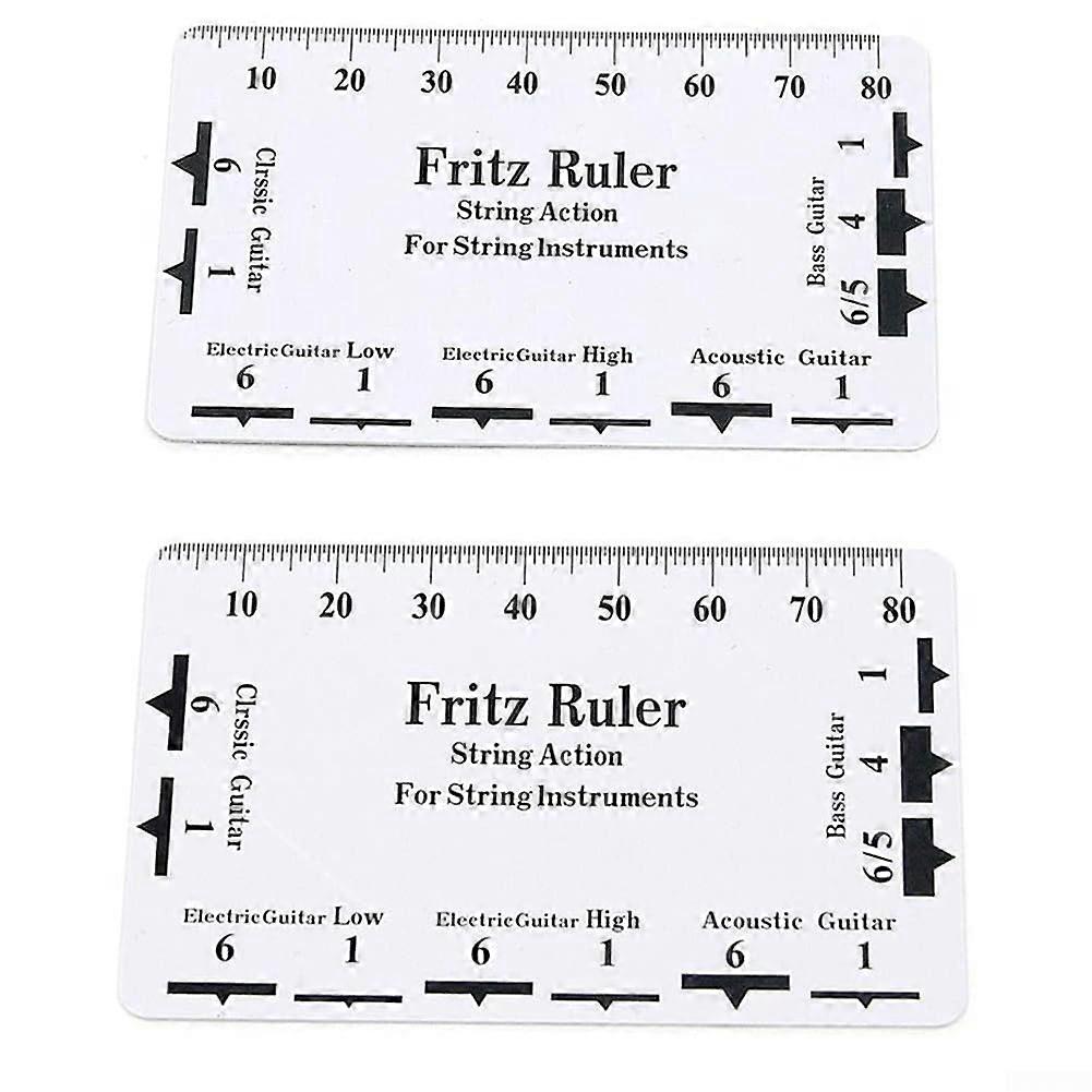 Guitar String Measuring Ruler, Accurate Measurement Tool, Durable Plastic Material, Quick and Easy Use