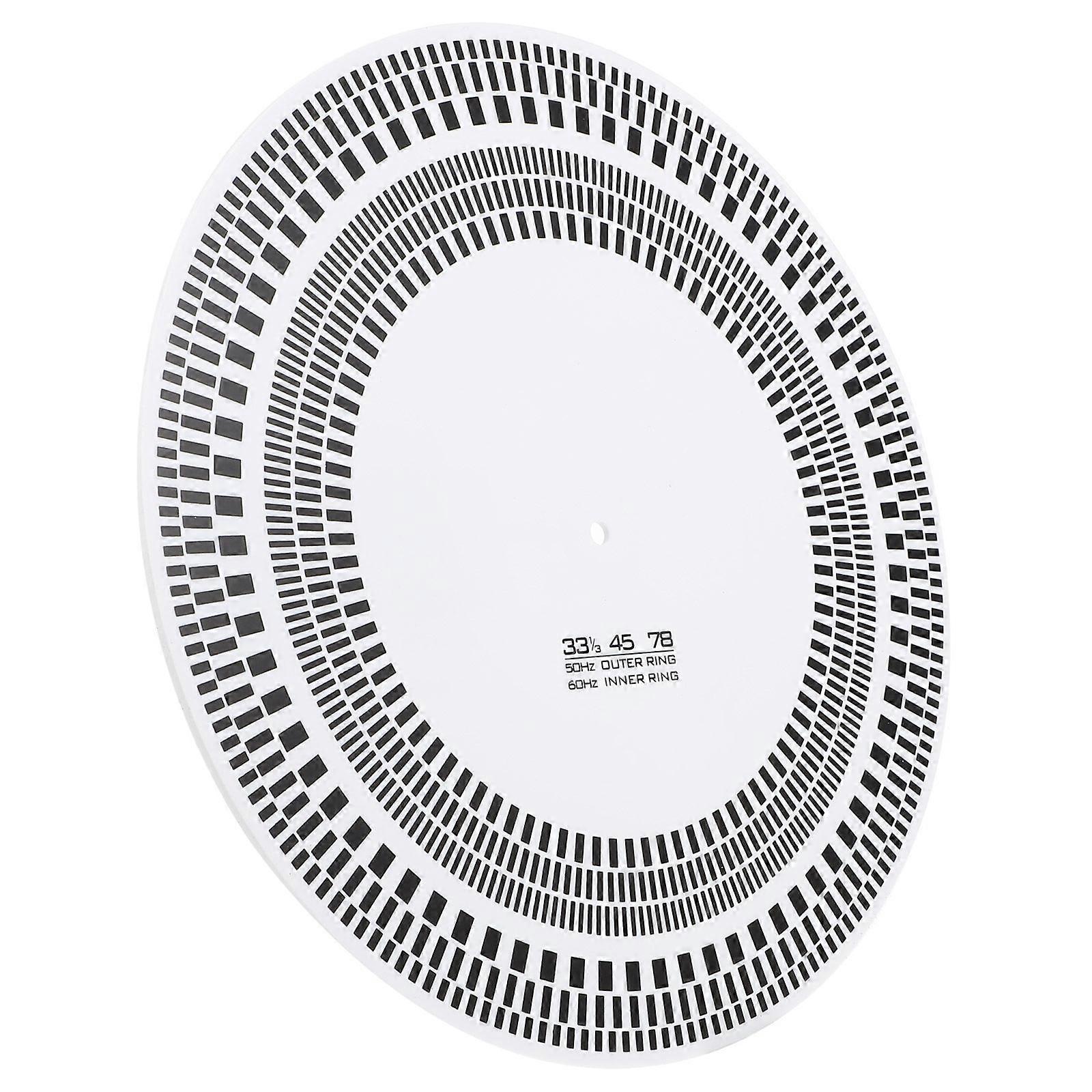 Vinyl Recorder Speed Detection Tool For Audio Lovers Featuring Adjustable Angle Check In Elegant White Color 1Pcs