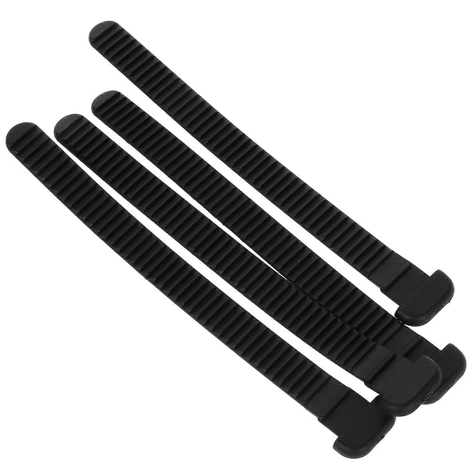 MLINS 4Pcs Adjustable Roller Skates Energy Belt Fixing Strap Snowboard Binding Ladder Straps Replacement for Skating Shoes Binding Strap