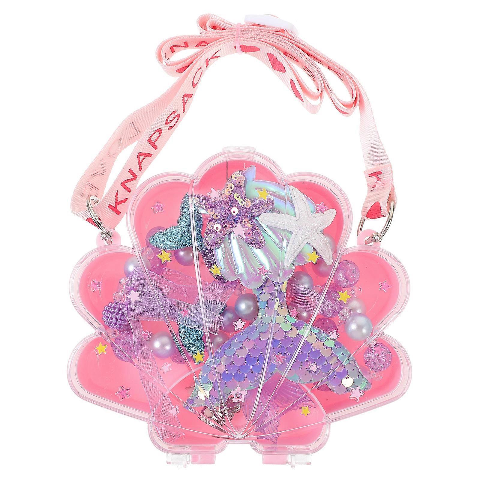 Lovely Jewelry Set with Mermaid Pearl Necklace and Accessories for Little Girls – Perfect for Parties, Daily Wear, and Special Occasions, Includes