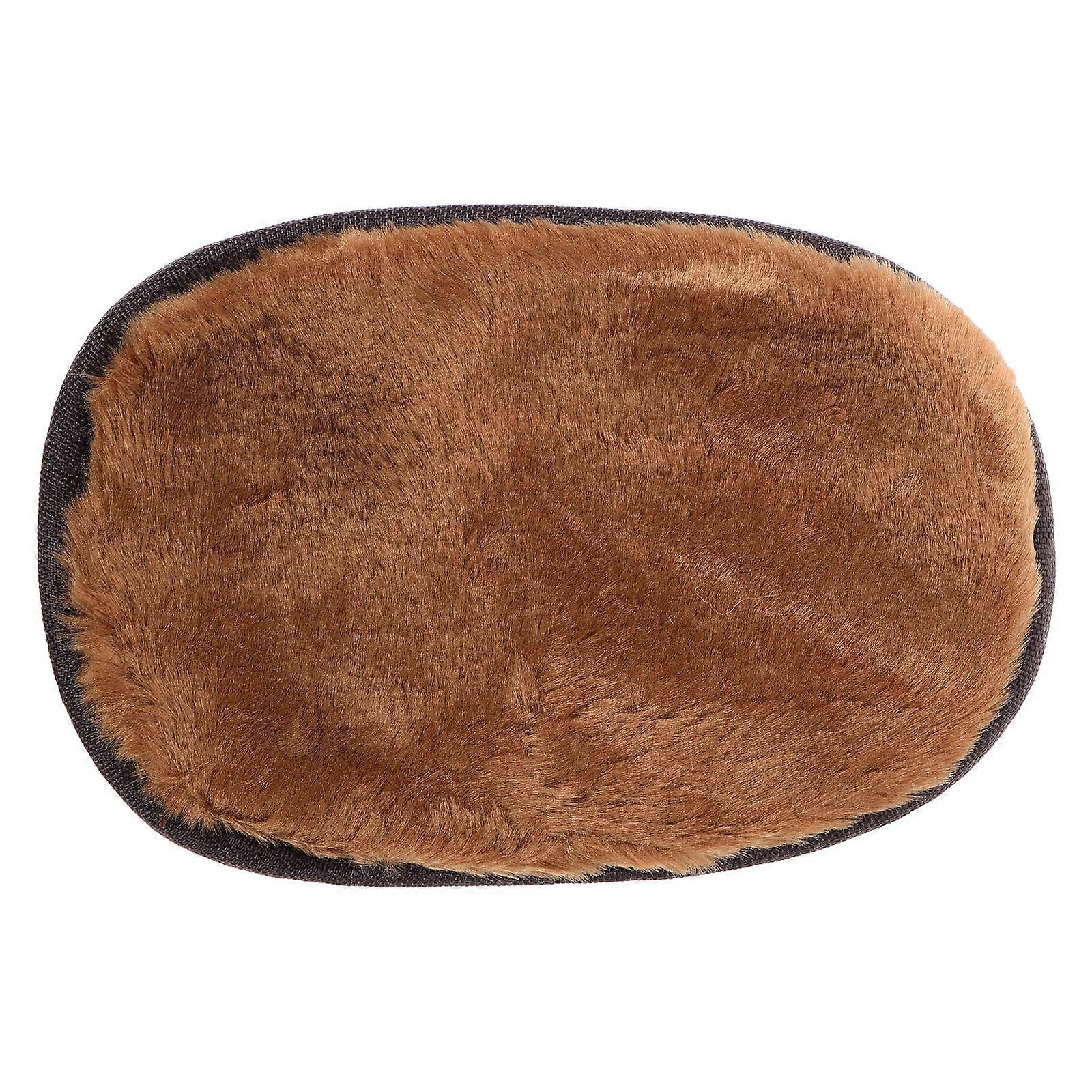 Shoe Cleaner Gloves Soft Material For Boots Efficient Debris Absorption Coffee Color 1Set