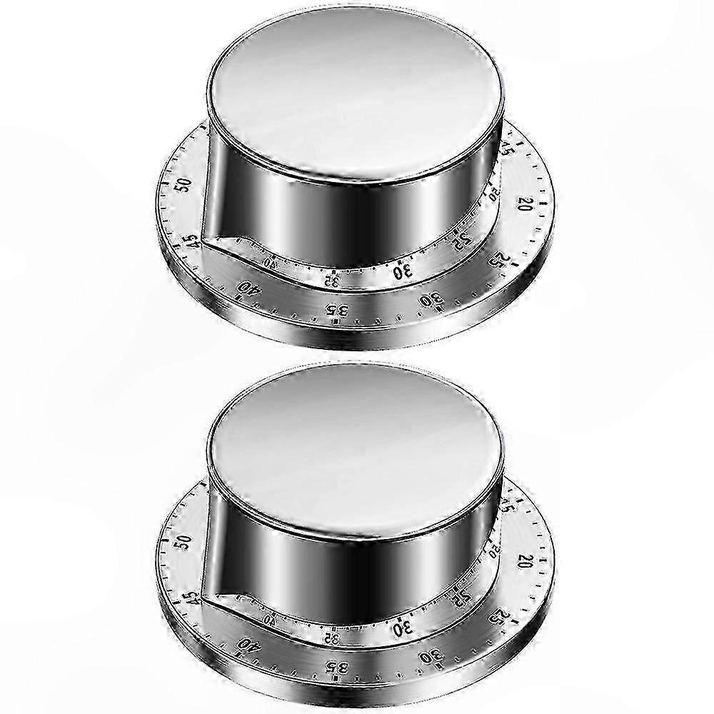 Stainless Steel Dual Kitchen Timer Set with Alarm Function for Cooking and Baking