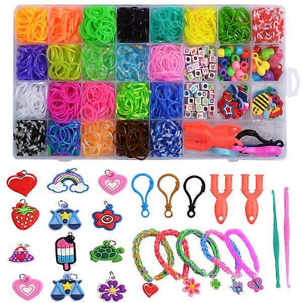 Rainbow elastic color hand knitting unit DIY puzzle child t