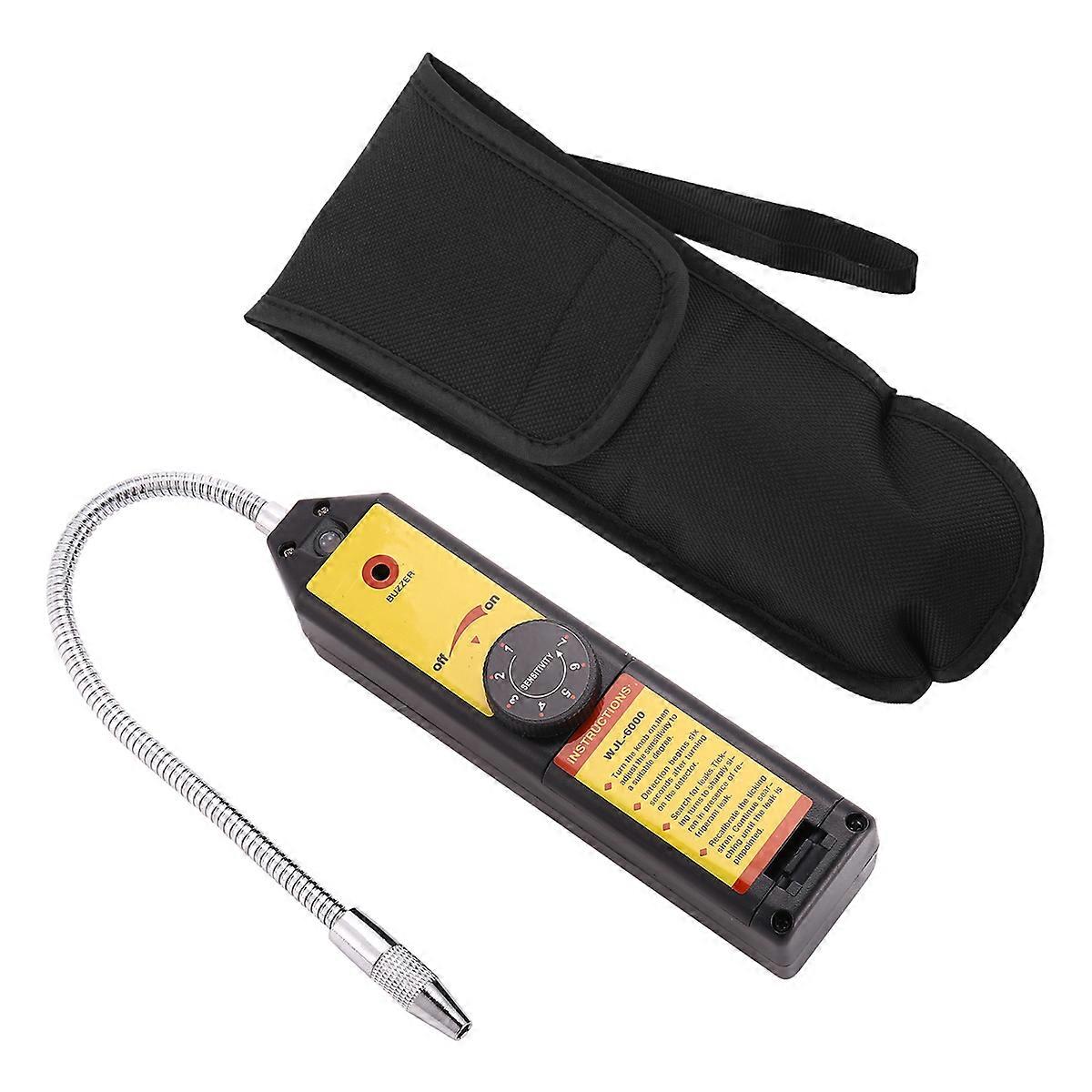 -6000 Freon Leak Detector Halogen Leak Detector Refrigerant Gas HVAC R22 R410A R134A R1234YF CFCs HCFC Detector