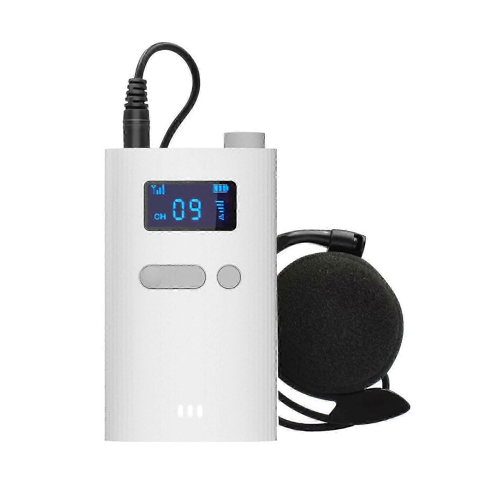 2.4G Wireless Microphone with OLED Screen Long Range Multi-Channel Easy Pairing Anti-interference Microphone