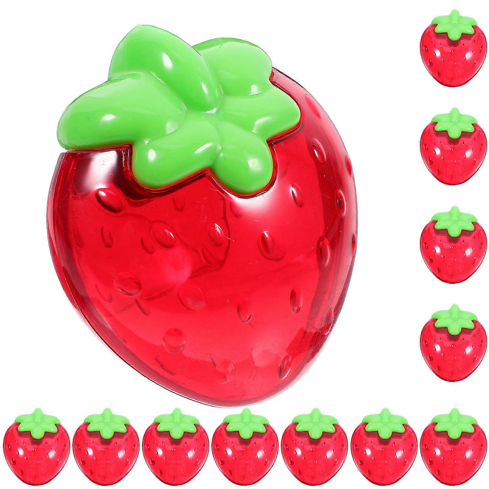 12Pcs Strawberry Candy Boxes For Guests Reusable Gadget Storage Ideal For Party Celebration Small Items Red