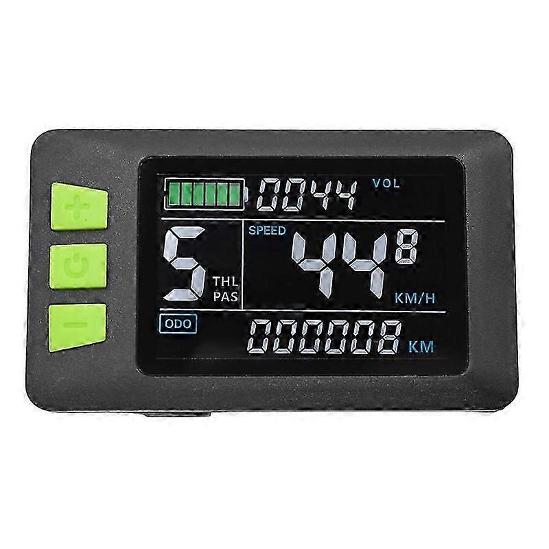 P3C LCD-skjerm Dashbord Fargerik Skjerm 24V 36V 48V 60V Elektrisk Sykkelmåler For Elektrisk Scooter (5
