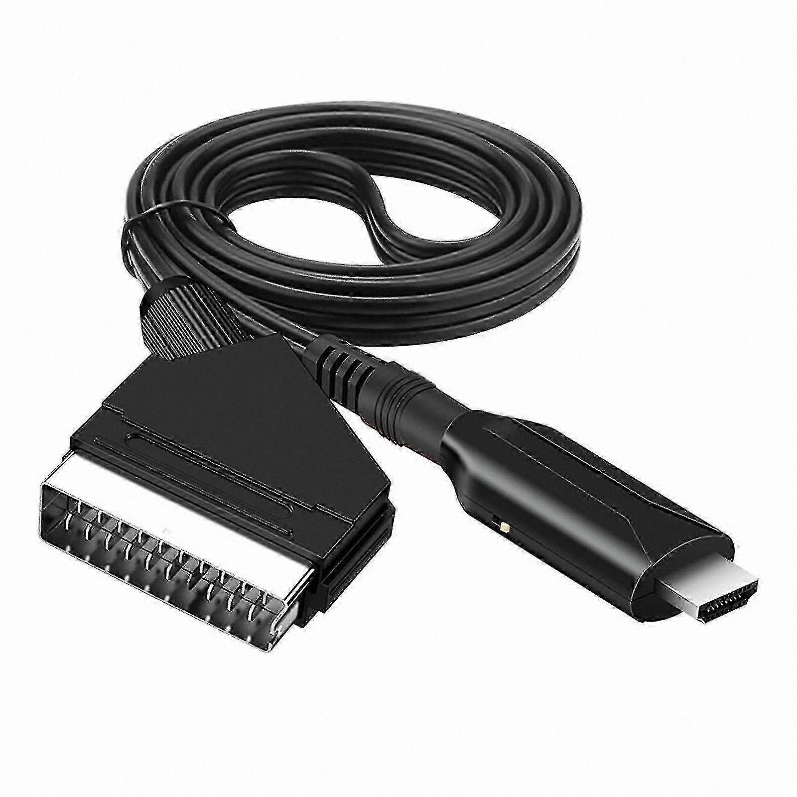 HDMI to Scart Audio Video Converter Adapter - 1080p/720p Resolution Support for All Devices