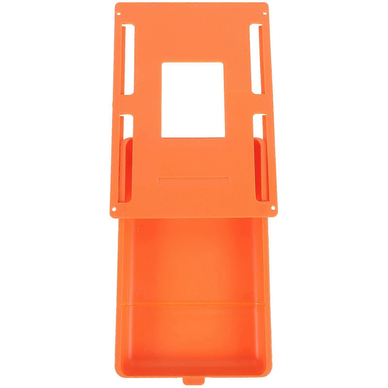 Orange Hidden Design Drawer For Bedroom 21.5x15.5cm Storage 1Pack