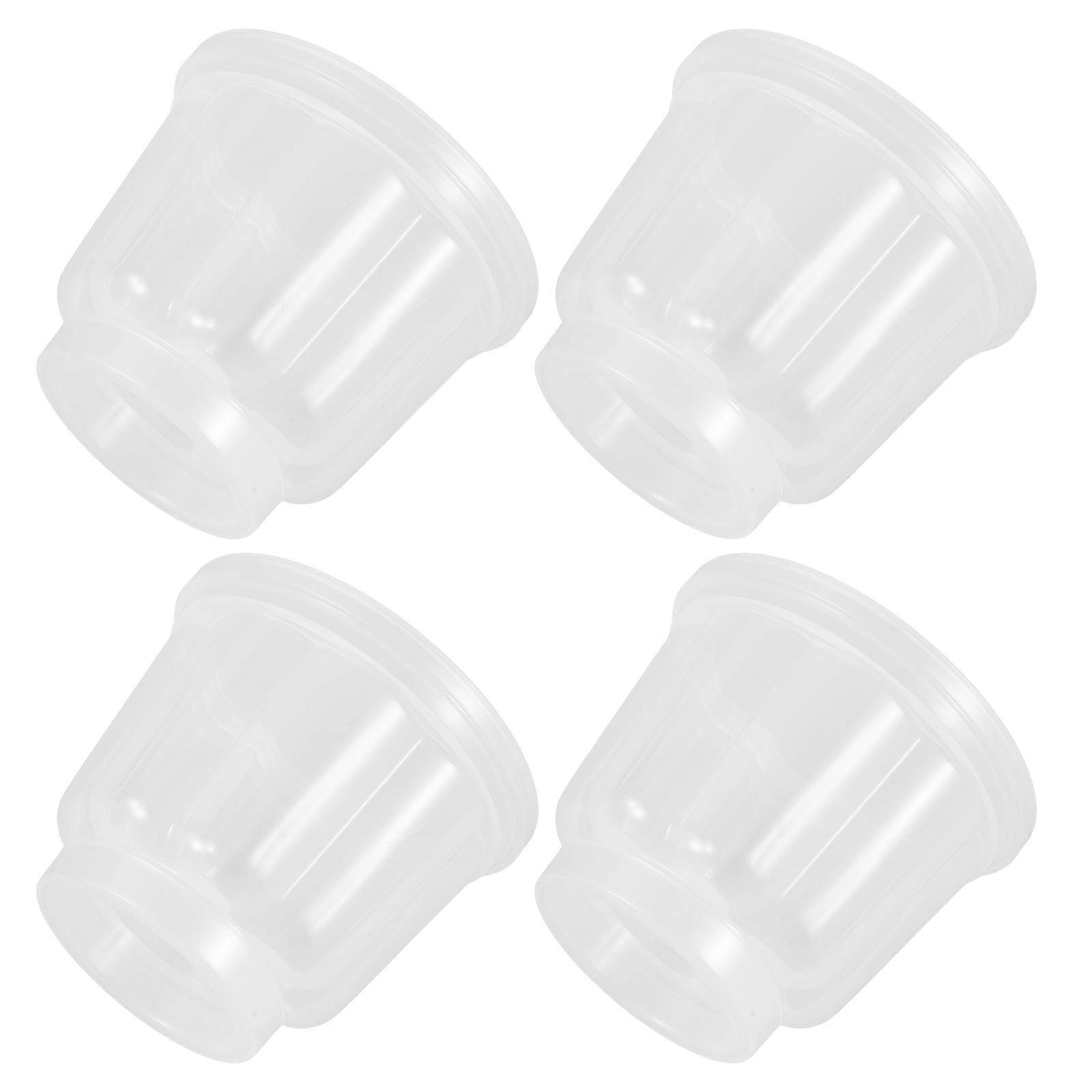 Clear Dessert Cups with Lids for Food Storage Perfect for Parties and Catering 4 Pieces