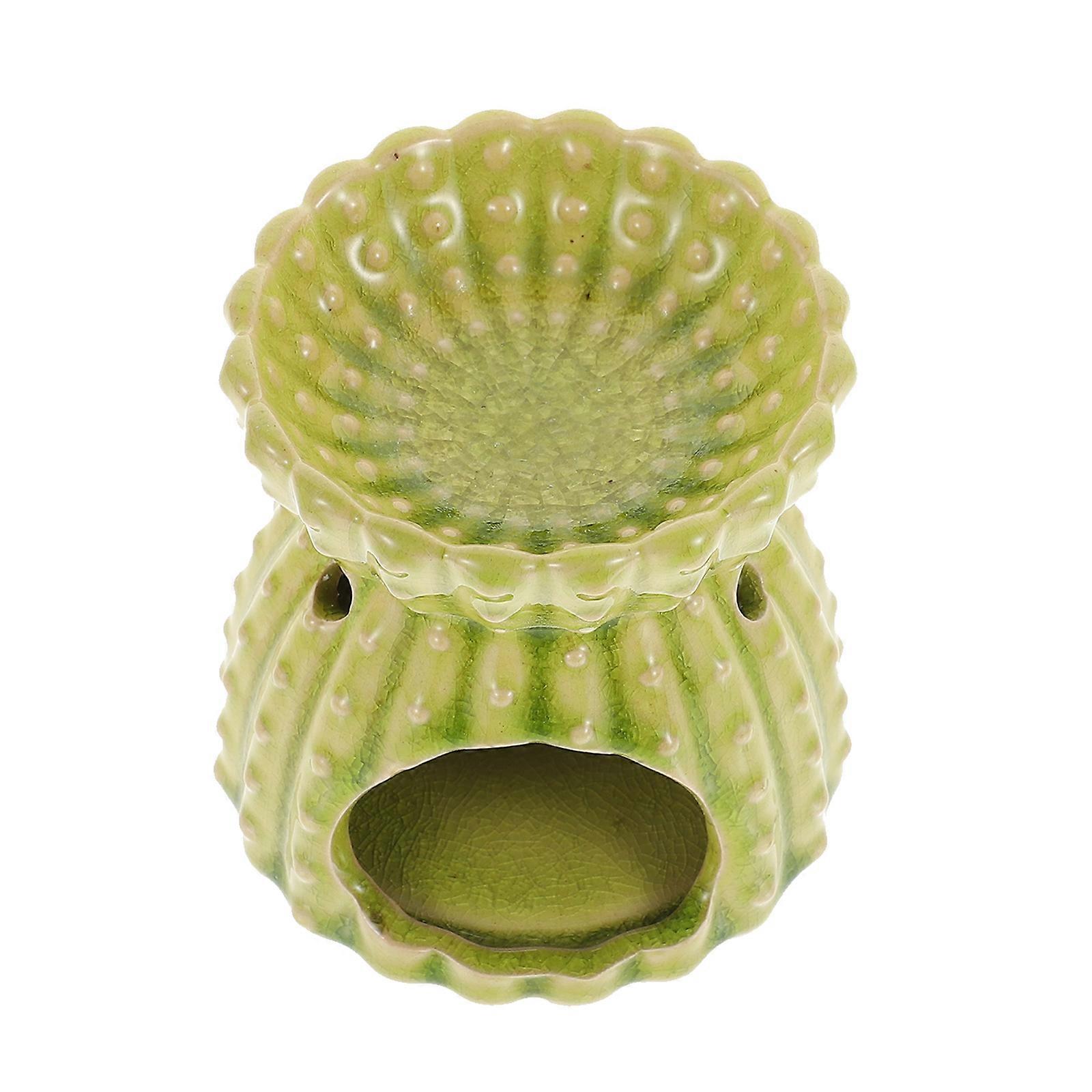 Ice Crack Pattern Aromatherapy Diffuser Ceramic Burner For Spa Supplies 1Set Indoor Use